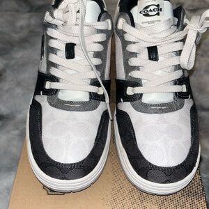 Coach Monochrome Lace-Up Sneakers